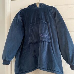 Comfy Kids Plush Navy Jacket